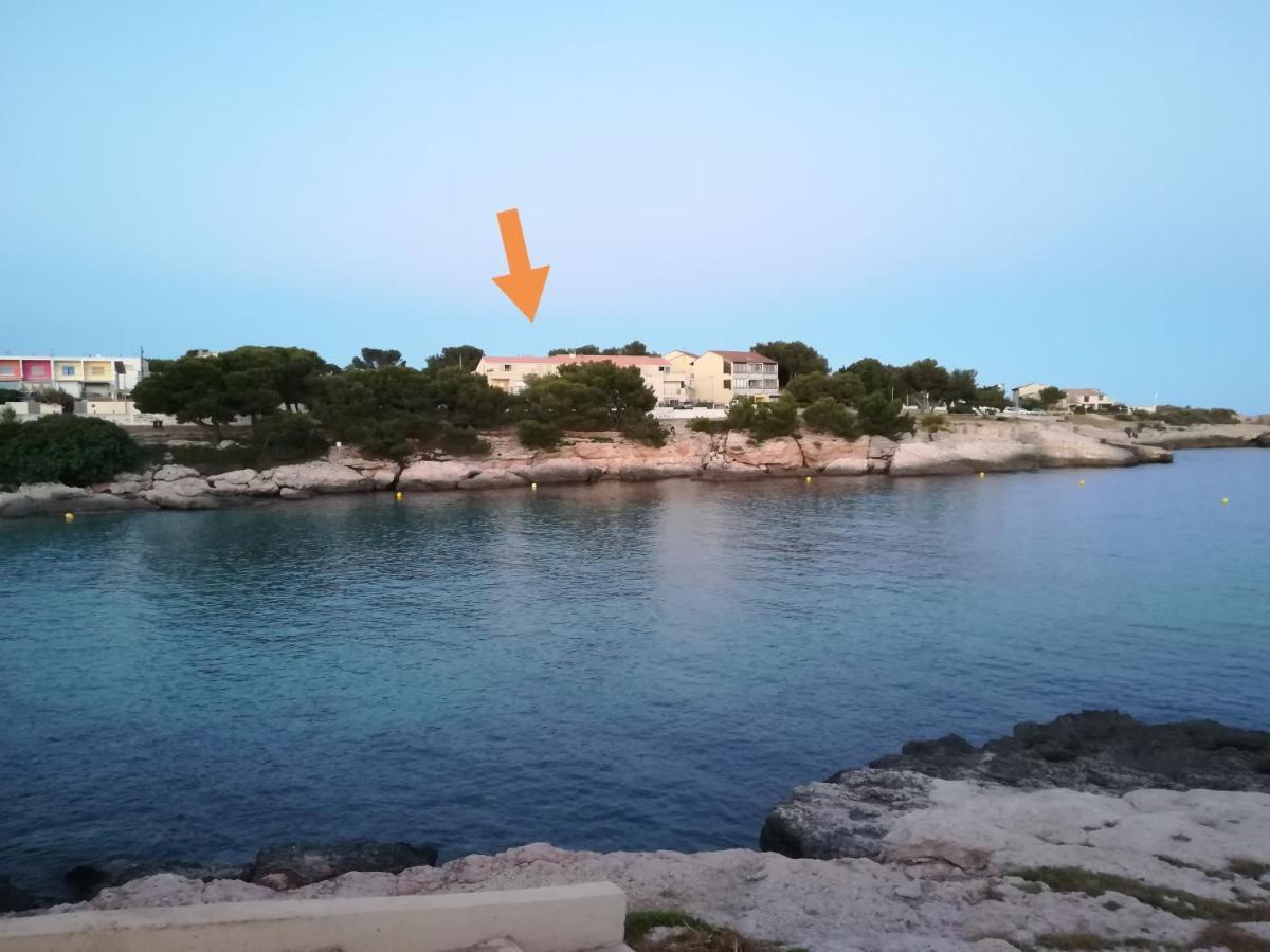 Bel appartement avec terrasse - Plage de Carro à pied Martigues Exterior foto