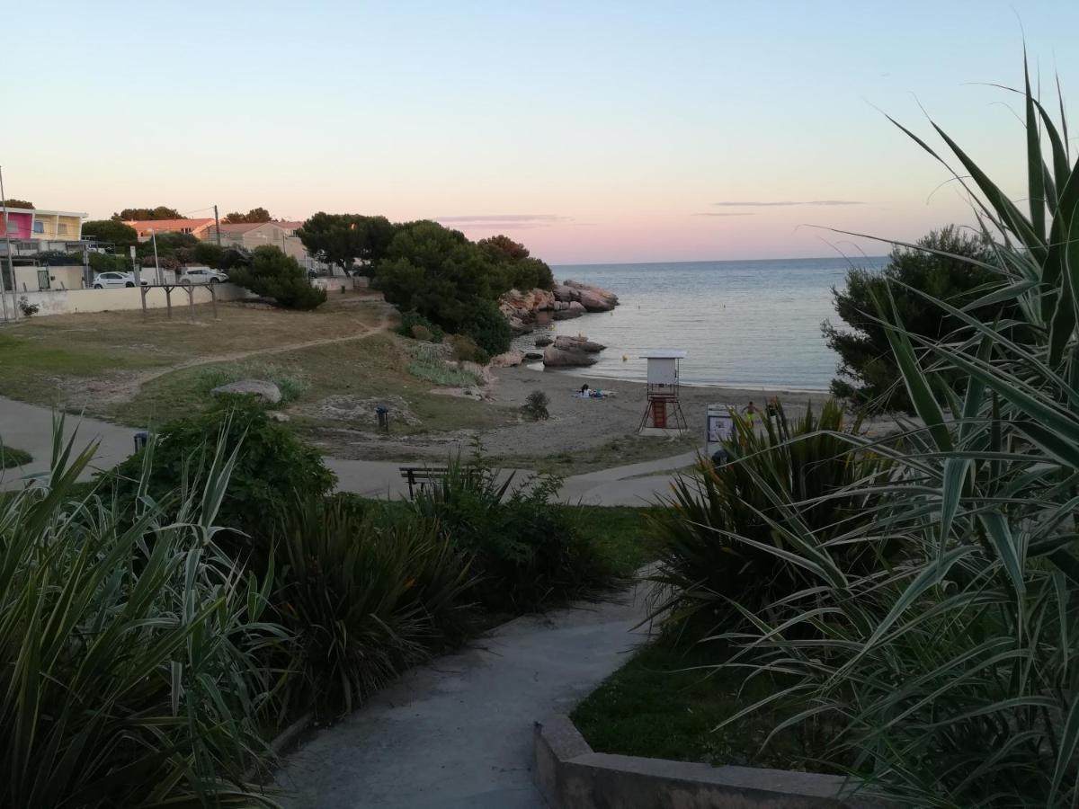 Bel appartement avec terrasse - Plage de Carro à pied Martigues Exterior foto