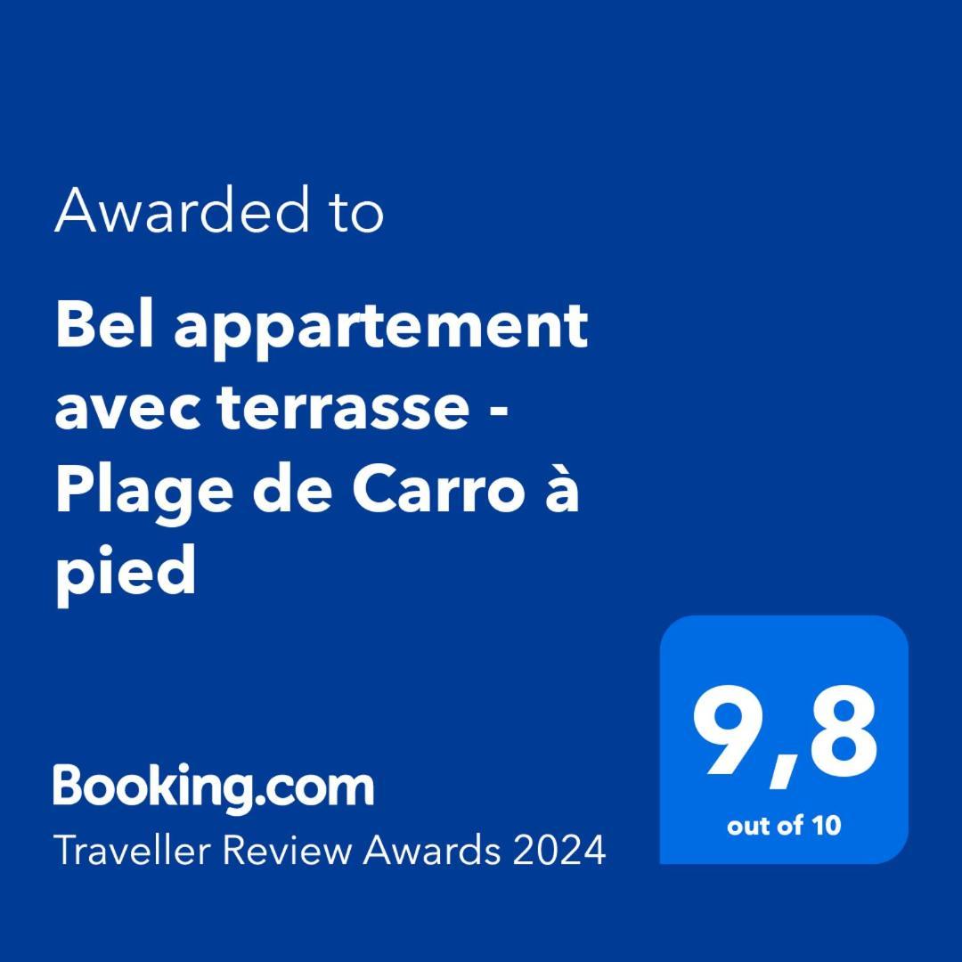 Bel appartement avec terrasse - Plage de Carro à pied Martigues Exterior foto
